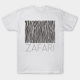 Dark gray zebra T-Shirt